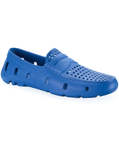 Shop Club Room Men's Perforated Driver, Created For Macy's Men's Shoes In Light Blue