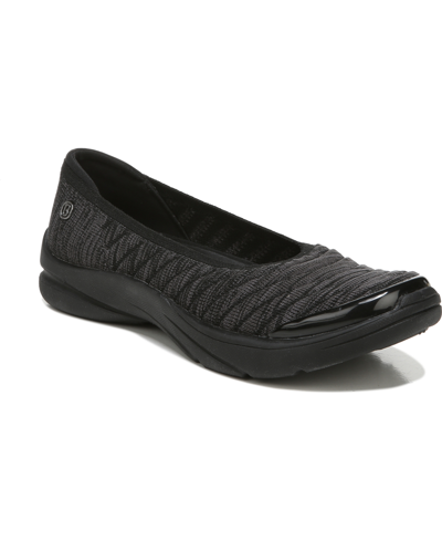 Shop Bzees Premium Legato Washable Slip-ons Women's Shoes In Black Heather Chevron Fabric