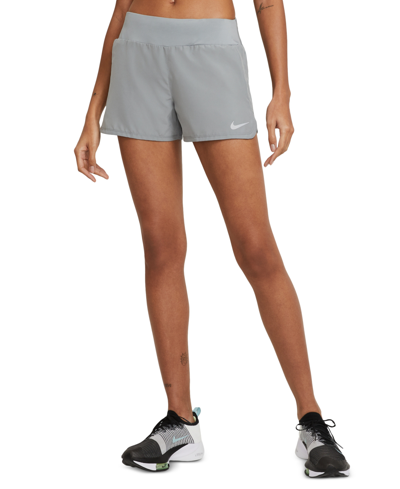 Shop Nike Women's Dri-fit Shorts In Particle Grey