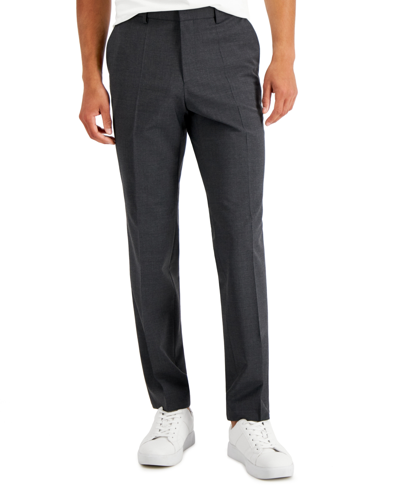 Shop Hugo By  Boss Men's Modern-fit Wool Superflex Suit Separate Pants In Dark Grey