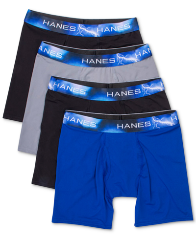 Shop Hanes Men's Classics Ultimate X-temp 4-pk. Moisture-wicking Mesh Boxer Briefs In Assorted