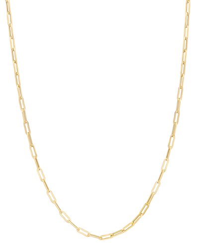 Macy's Paperclip Link 18" Chain Necklace In 14k Gold In Yellow Gold