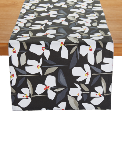 Shop Tableau Petals Runner In Black-white