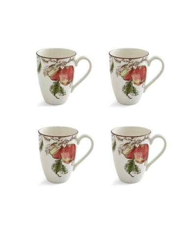 Shop Portmeirion Nature's Bounty Mug, Set Of 4 In White