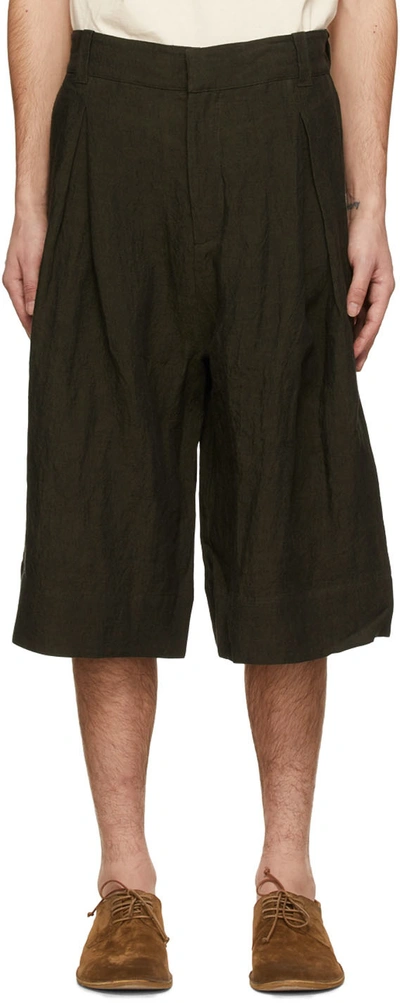Shop Toogood Green The Landscaper Shorts In Moss