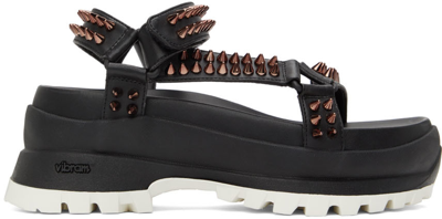 Shop Stella Mccartney Black Trace Sandals In 1000 Black