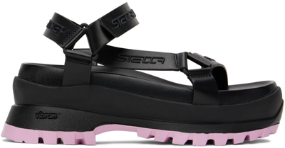 Shop Stella Mccartney Black Trace Sandals In 1000 Black