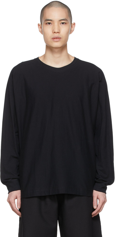 Shop Issey Miyake Black Release T 1 T-shirt In 15-black