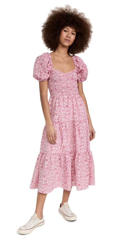 Shop Moon River Smocked Dress Pink Multi
