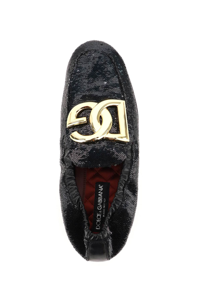 Shop Dolce & Gabbana Ariosoto Loafers In Black
