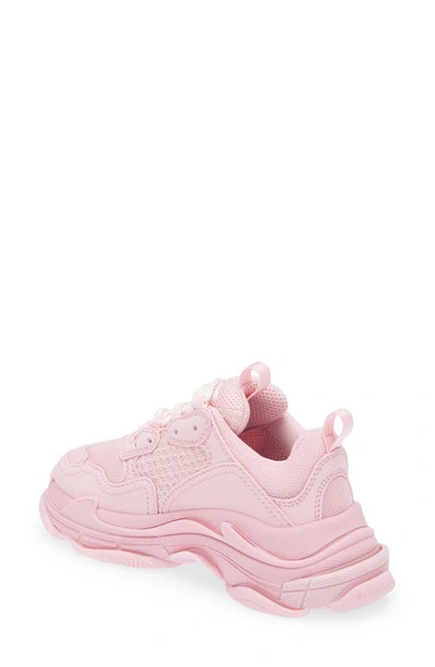 Shop Balenciaga Kids' Triple S Sneaker In Light Pink