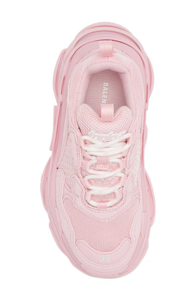 Shop Balenciaga Kids' Triple S Sneaker In Light Pink