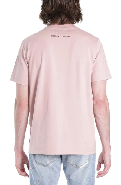 Shop Hvman Triangle Cotton Logo Graphic Tee In Dusty Pink
