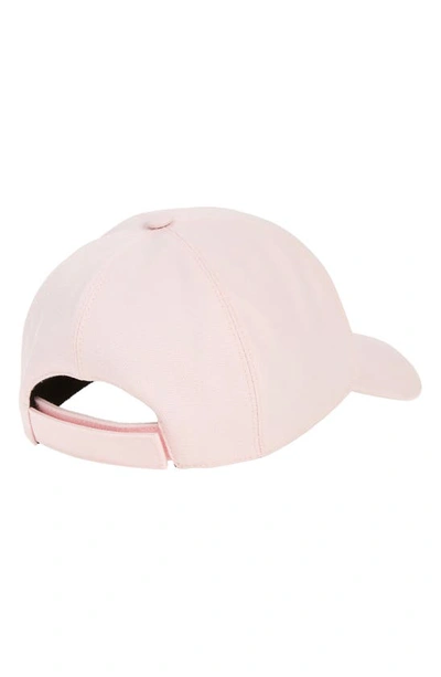 Shop Fendi Logo Patch Baseball Cap In Light Pink