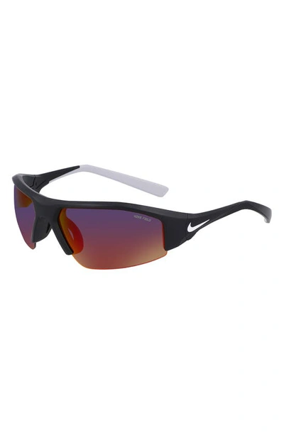 Shop Nike Skylon Ace 22 70mm Rectangular Sunglasses In Matte Black/ Field Tint