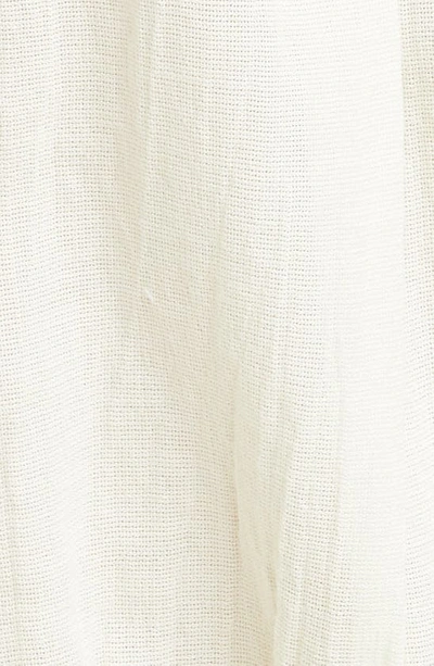 Shop Rag & Bone Calista Long Sleeve Cotton & Silk Minidress In Dove