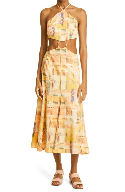 Shop Cult Gaia Nadeesha Tie Dye Cutout Dress In Summer Haze