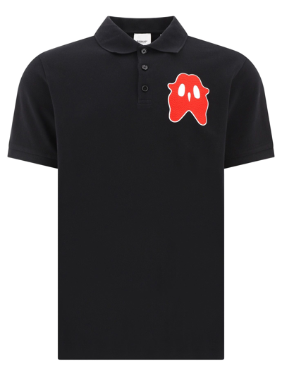 Shop Burberry Men's  Black Polo Shirt