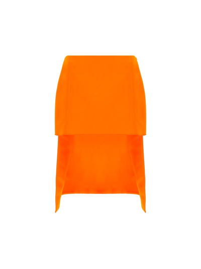 Shop Prada Women's Orange Skirt