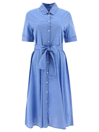 Shop Woolrich Women's Light Blue Dress