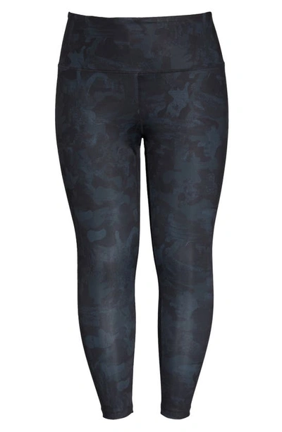Zella Studio Lite High Waist Print 7 8 Leggings In Grey Depths Say