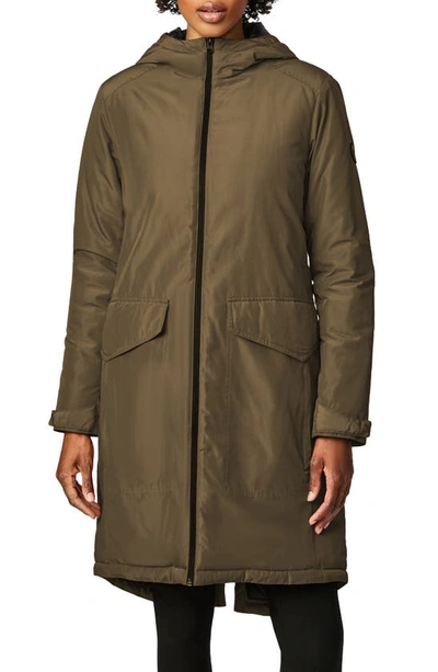 Bernardo Insulated Hooded Raincoat In Olivia