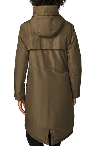 Bernardo Insulated Hooded Raincoat In Olivia