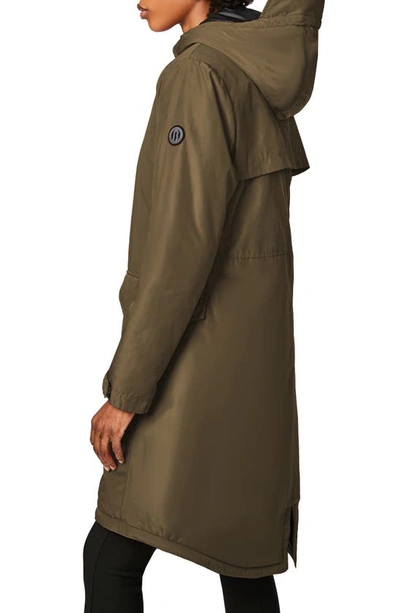 Bernardo Insulated Hooded Raincoat In Olivia