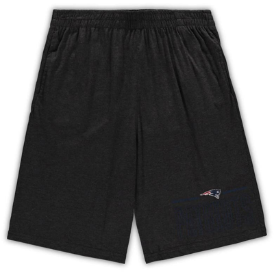 Shop Concepts Sport Navy/heathered Charcoal New England Patriots Big & Tall T-shirt & Shorts Set