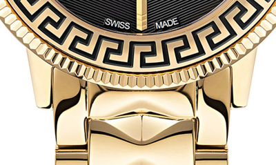 Shop Versace Tribute Bracelet Watch, 36mm In Ip Yellow Gold