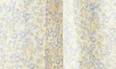 Shop Lucky Brand Shirred Cotton & Linen Minidress In Yellow Multi