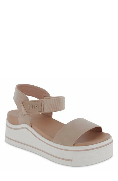 Shop Mia Odelia Platform Sandal In Blush Brus