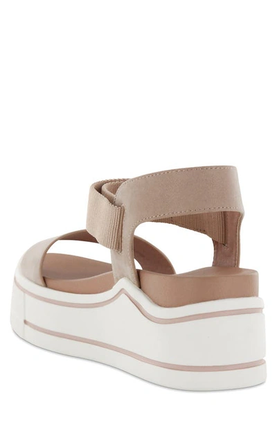 Mia Odelia Platform Sandal In Blush Brus