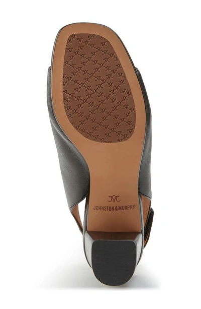 Johnston & Murphy Evelyn Open Toe Sandal Bootie In Black Glove