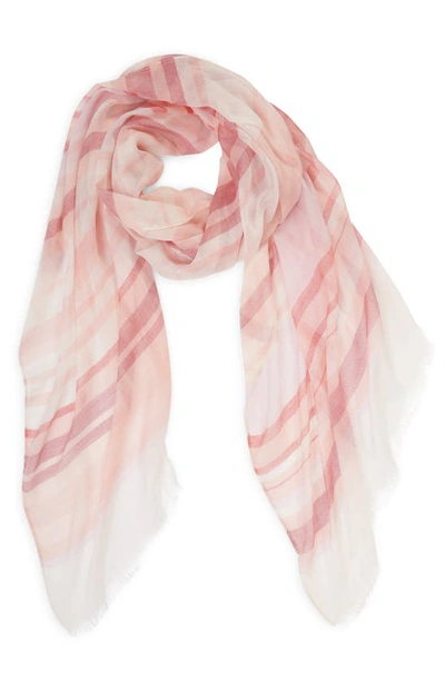 Nordstrom Yarn Dyed Stripe Wrap In Pink Juno Multi Stripe