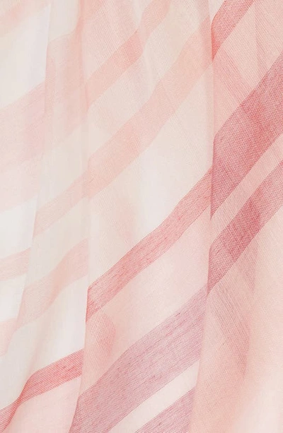 Nordstrom Yarn Dyed Stripe Wrap In Pink Juno Multi Stripe