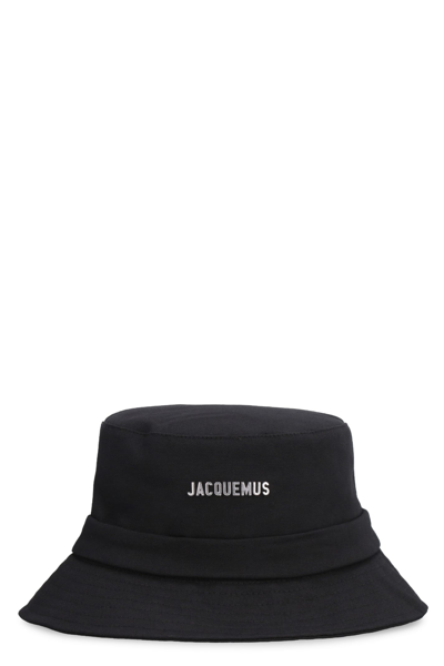 Shop Jacquemus Gadjo Cotton Hat In Black