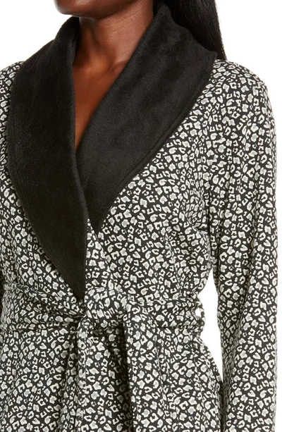 Shop Ugg ® Duffield Ii Robe In Black/ Grey Micro Leopard