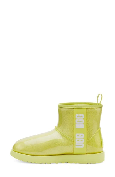 Shop Ugg Classic Mini Waterproof Clear Boot In Pollen