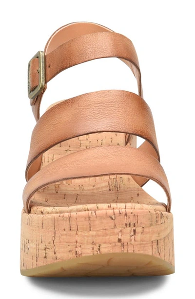 Shop Kork-ease Tish Platform Sandal In Brown F/ G