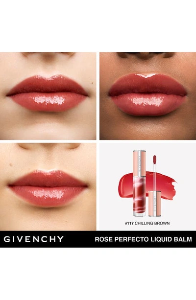 Shop Givenchy Rose Perfecto Liquid Lip Balm In 117