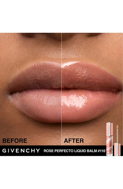 Shop Givenchy Rose Perfecto Liquid Lip Balm In 110
