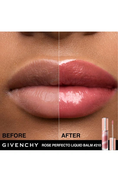 Shop Givenchy Rose Perfecto Liquid Lip Balm In 210