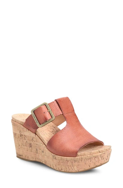 Shop Kork-ease Andi Platform Wedge Sandal In Orange F/ G