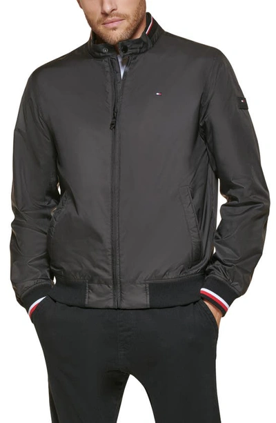 Shop Tommy Hilfiger Lightweight Bomber Jacket In Black