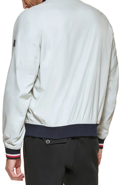 Tommy Hilfiger Men's Lightweight Spring Bomber Jacket In Ice