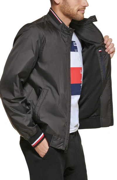 Shop Tommy Hilfiger Lightweight Bomber Jacket In Black