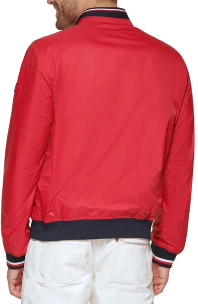 Tommy Hilfiger Men's Spring Bomber Jacket In Red