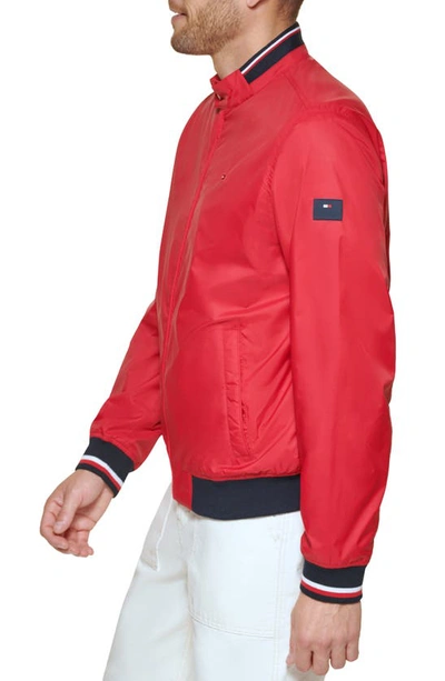 Tommy Hilfiger Men's Spring Bomber Jacket In Red