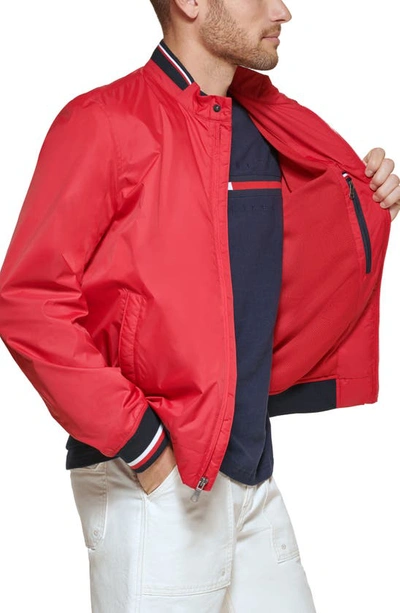 Tommy Hilfiger Men's Spring Bomber Jacket In Red